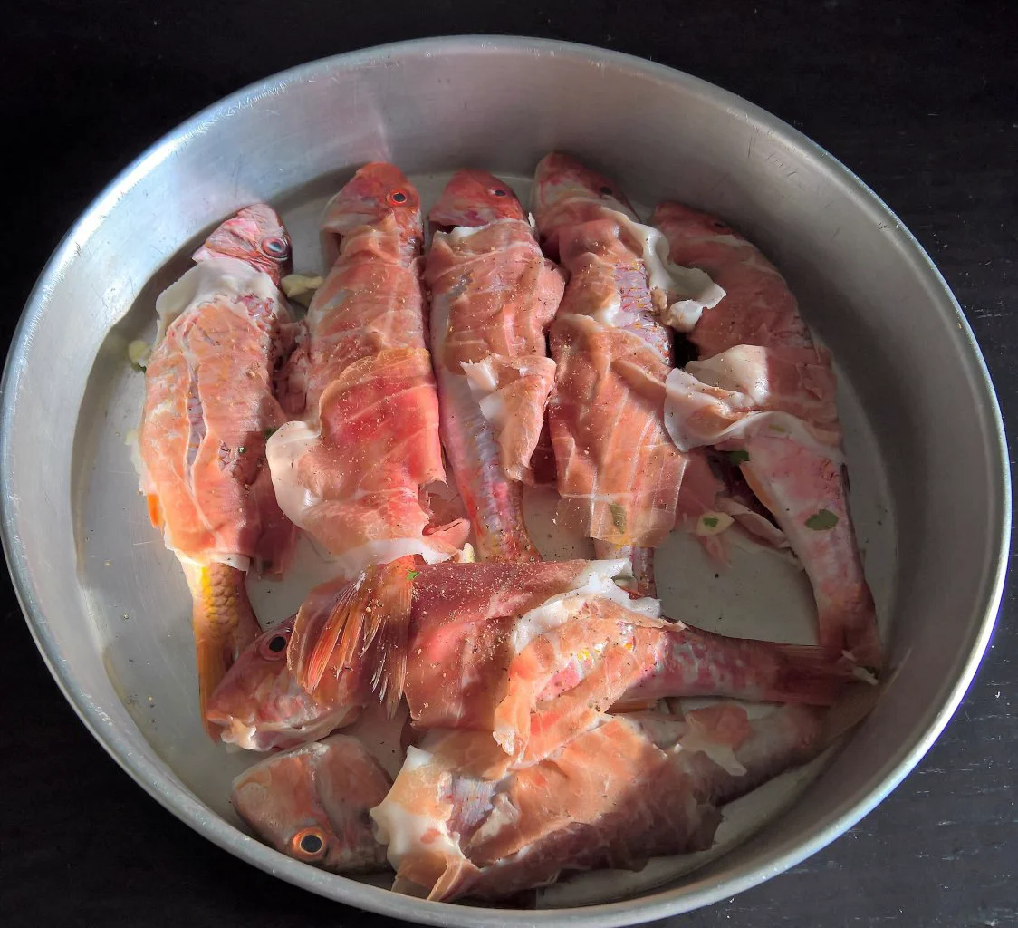 triglie al prosciutto